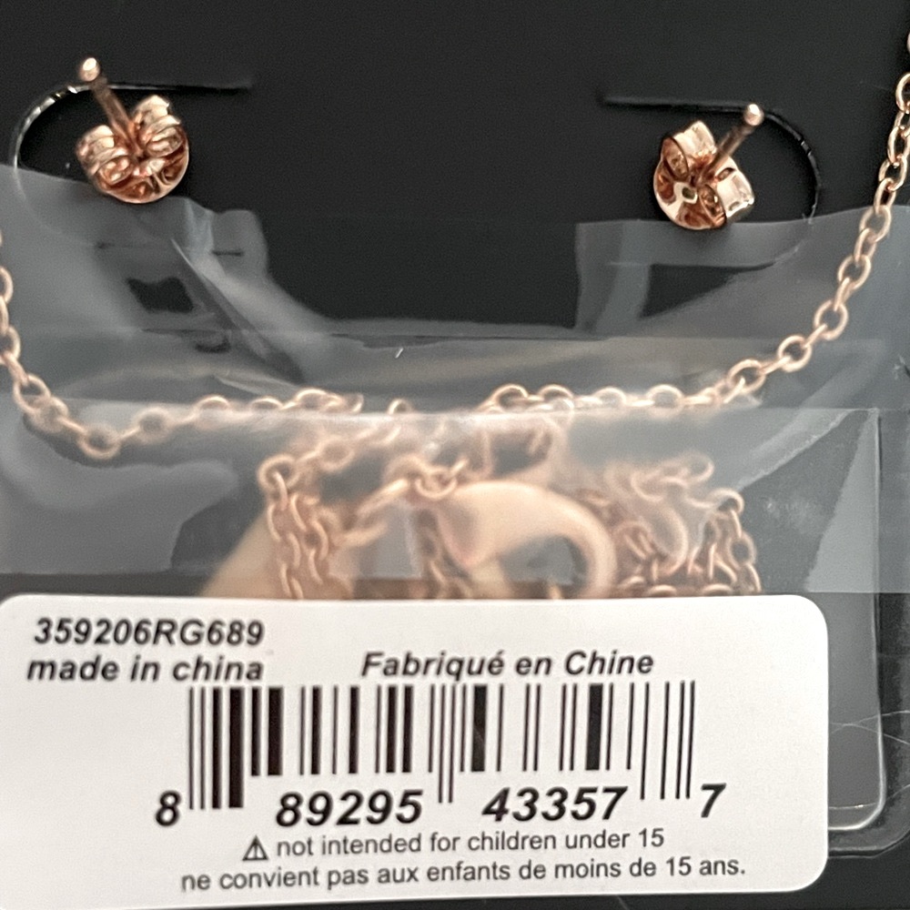 Coach Open Circle Necklace and Stud Earring Set - Picture 12 of 13